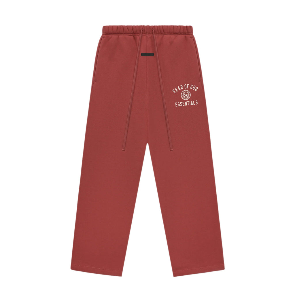 Fear of God Essentials Relaxed Fleece Sweatpants - Crimson Red
