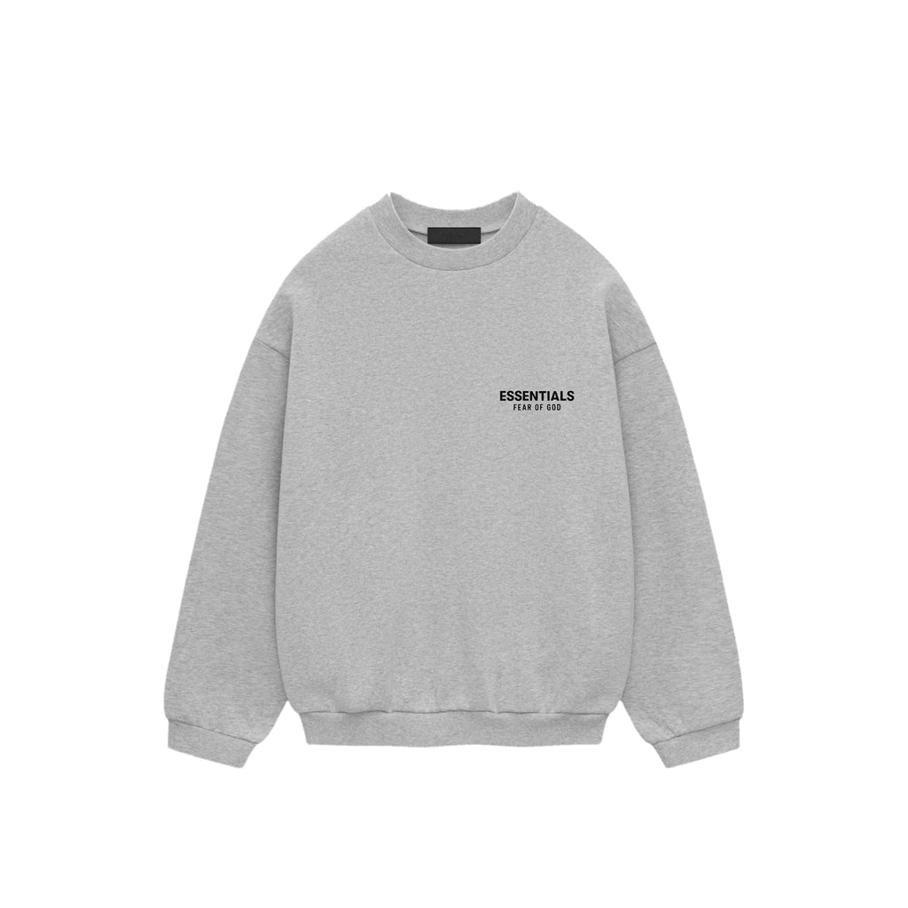 Fear of God Essentials Fleece Crewneck Sweatshirt - Light Heather Grey