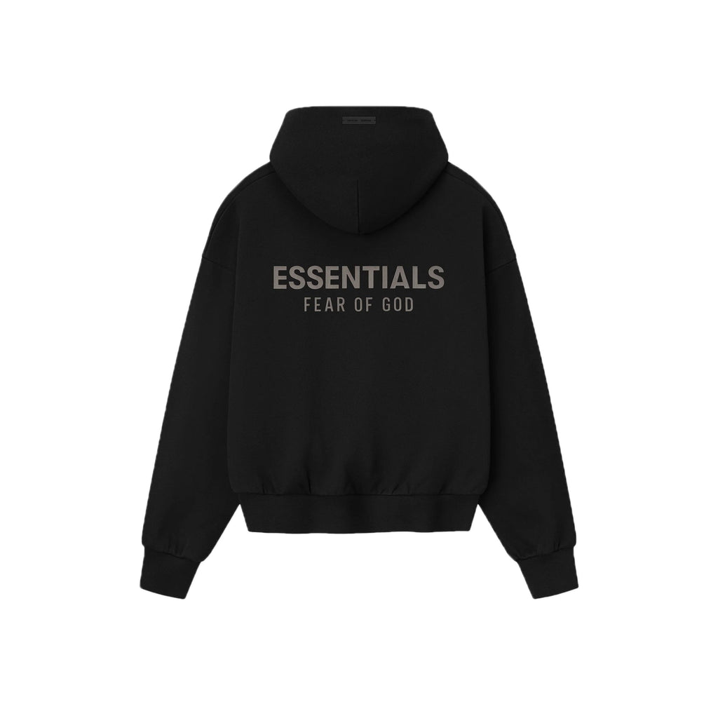 Fear of God Essentials Classic Fit Fleece Hoodie - Jet Black