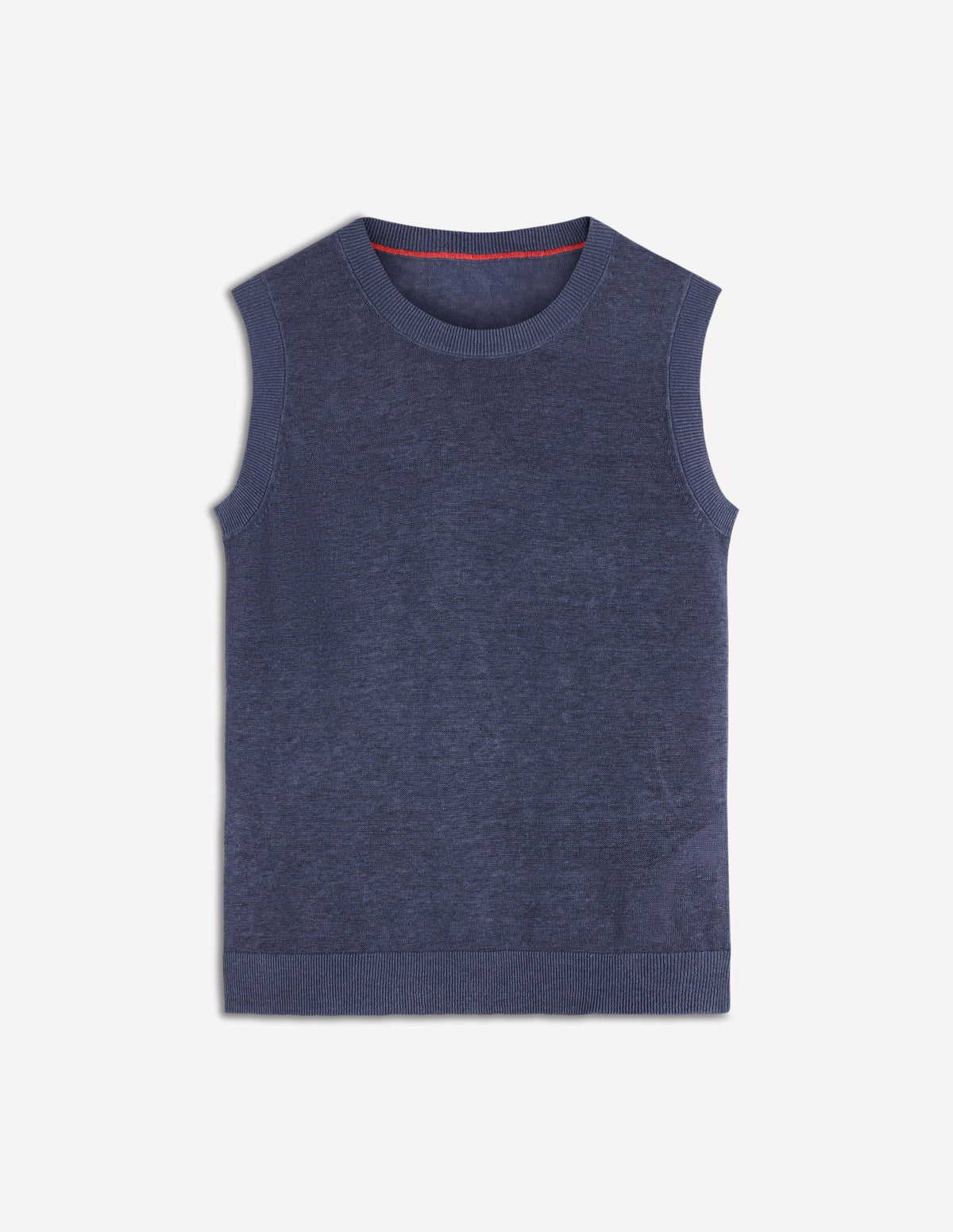 Agnes Linen Tank-Blue
