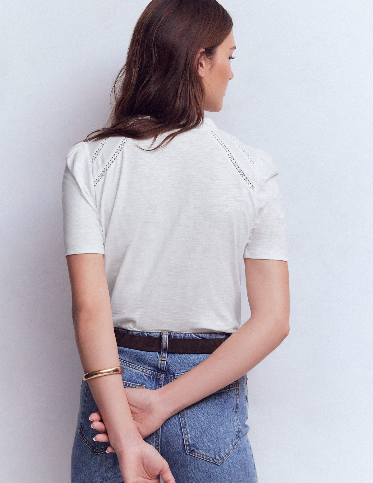 Bea Short Sleeve Shirt-White