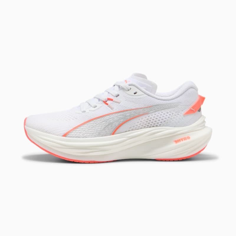 Deviate NITRO™ 3 Women's Road Running Shoes - PUMA White-Glowing Red