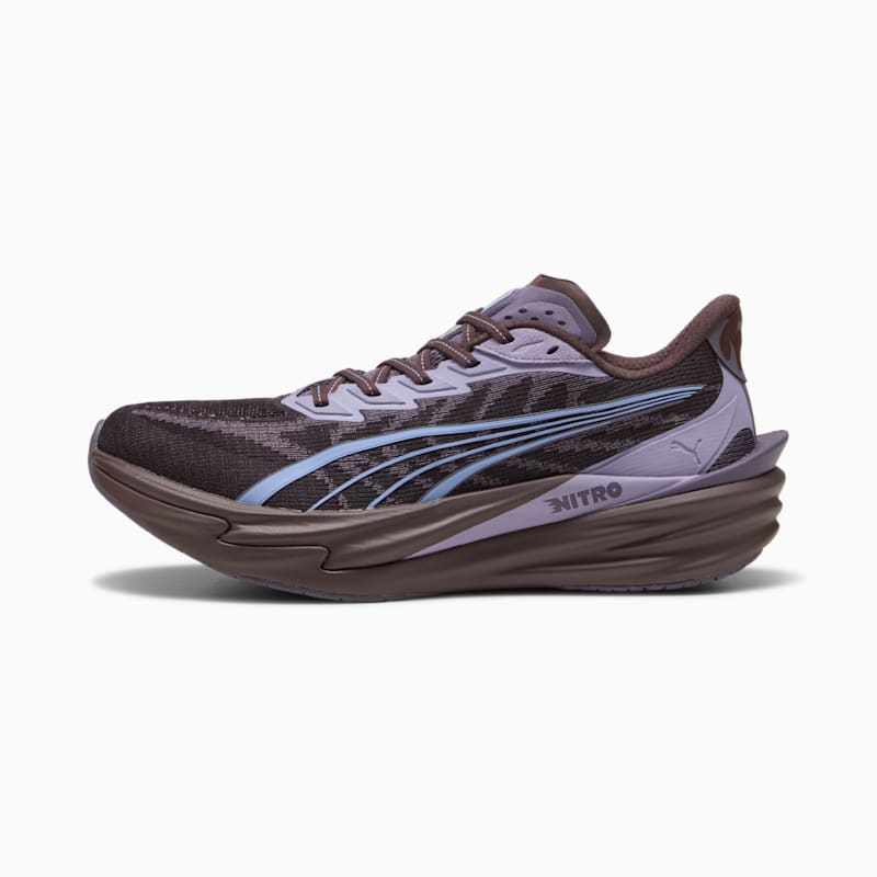 Deviate NITRO™ 4 Men's Road Running Shoes - Chocolate Brown-Purple Charcoal