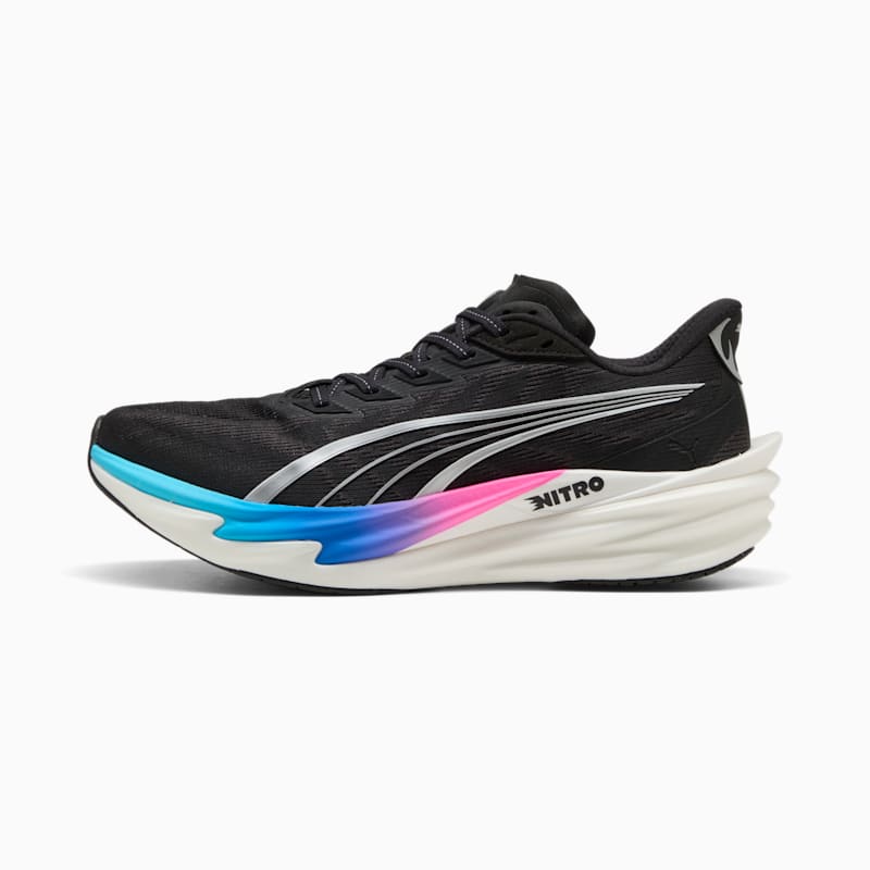 Deviate NITRO™ 4 Men's Road Running Shoes - PUMA Black-Flat Dark Gray-PUMA Silver