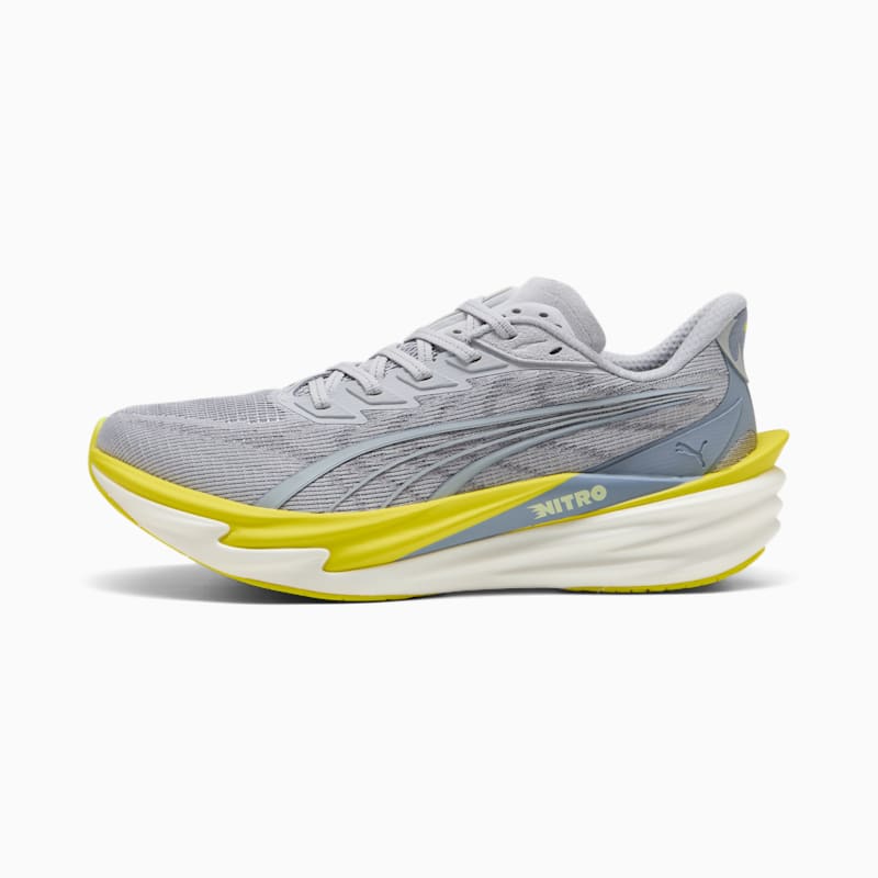 Deviate NITRO™ 4 Men's Road Running Shoes - Vibrant Silver-Lux Lime