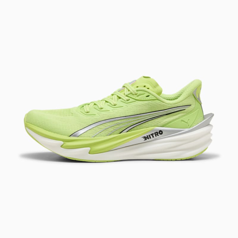 Deviate NITRO™ 4 Women's Road Running Shoes - Sunny Lime-PUMA Silver