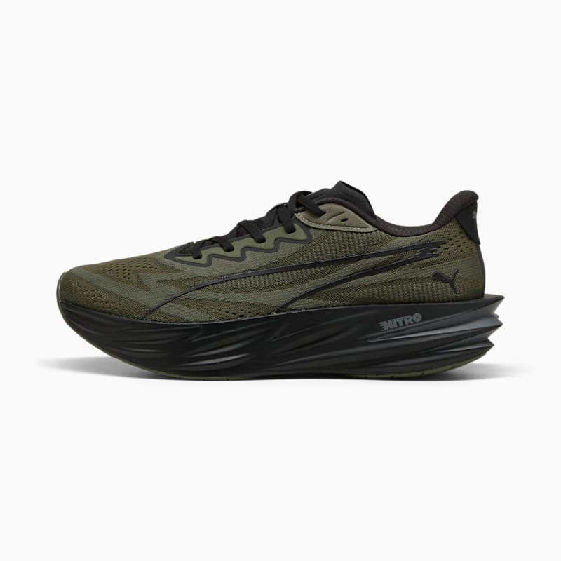 Deviate Pure NITRO™ Men's Running Shoes - Moss Veil-PUMA Black