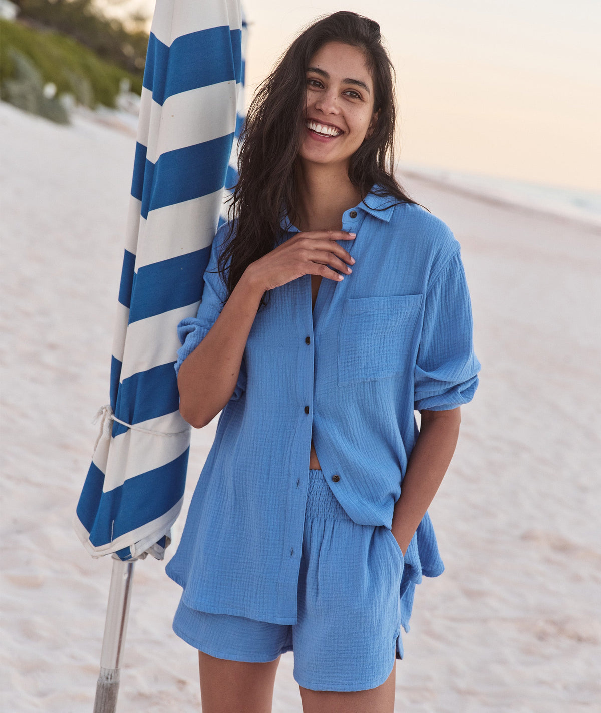 Jane Relaxed Double Cloth Shirt