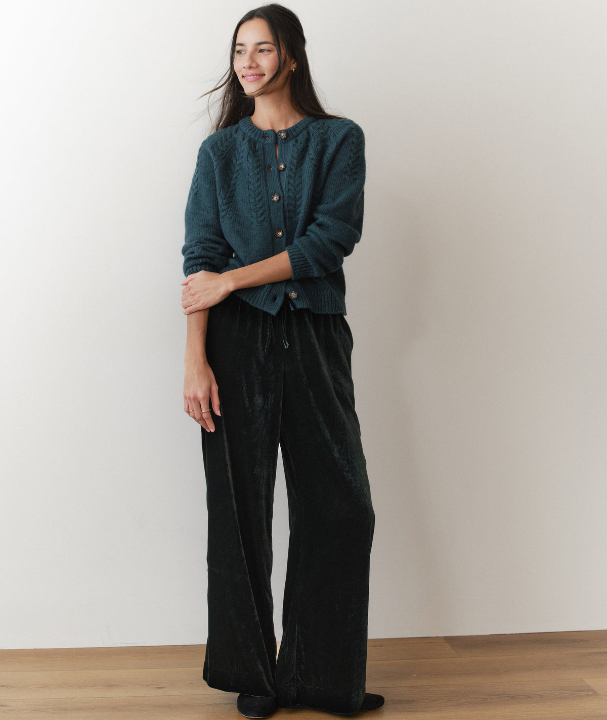 Everly Cable Knit Cardigan