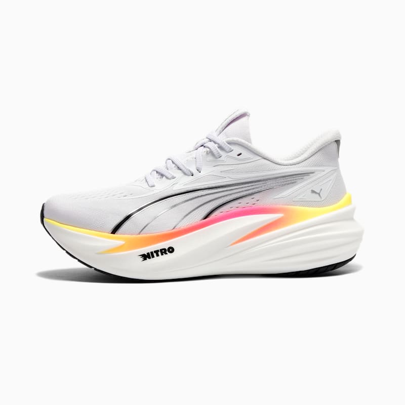 MagMax NITRO™ 2 Men's Road Running Shoes - PUMA White-Glowing Red-Sun Stream