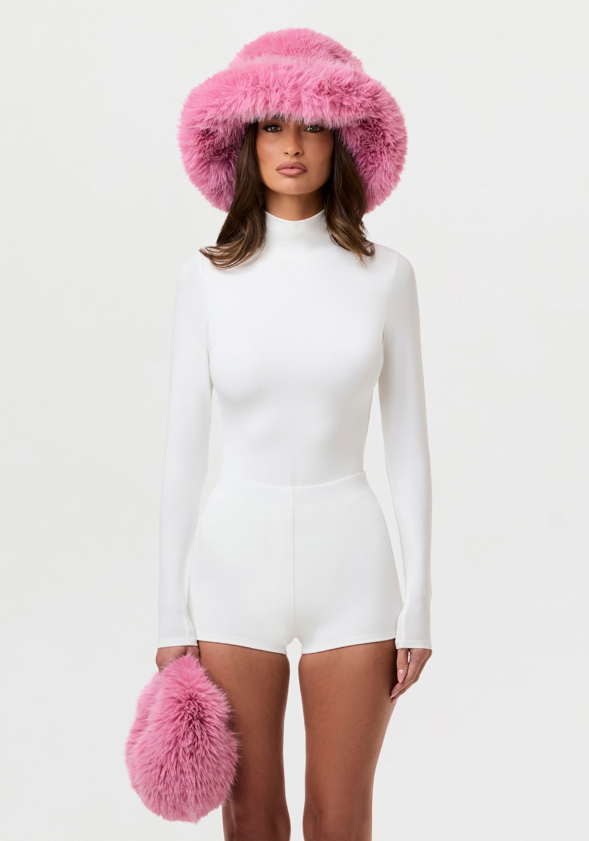 Faux Fur Oversized Bucket Hat