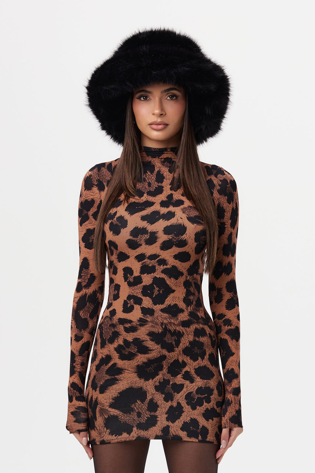 Faux Fur Oversized Bucket Hat