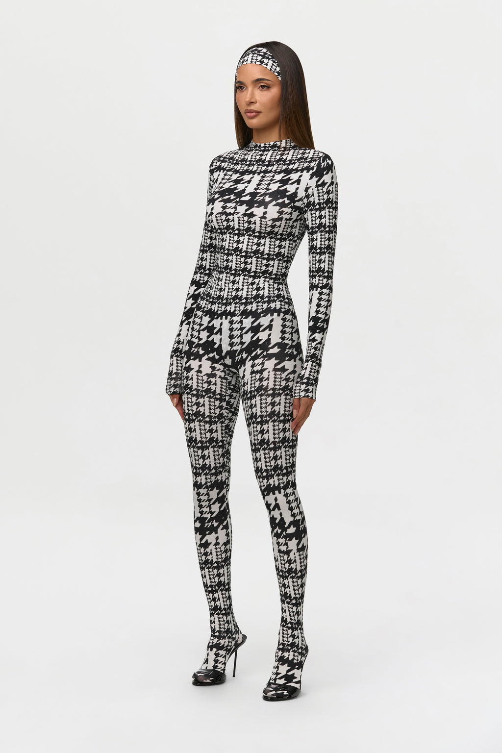 Naked Print Closed Toe Leggings Petite