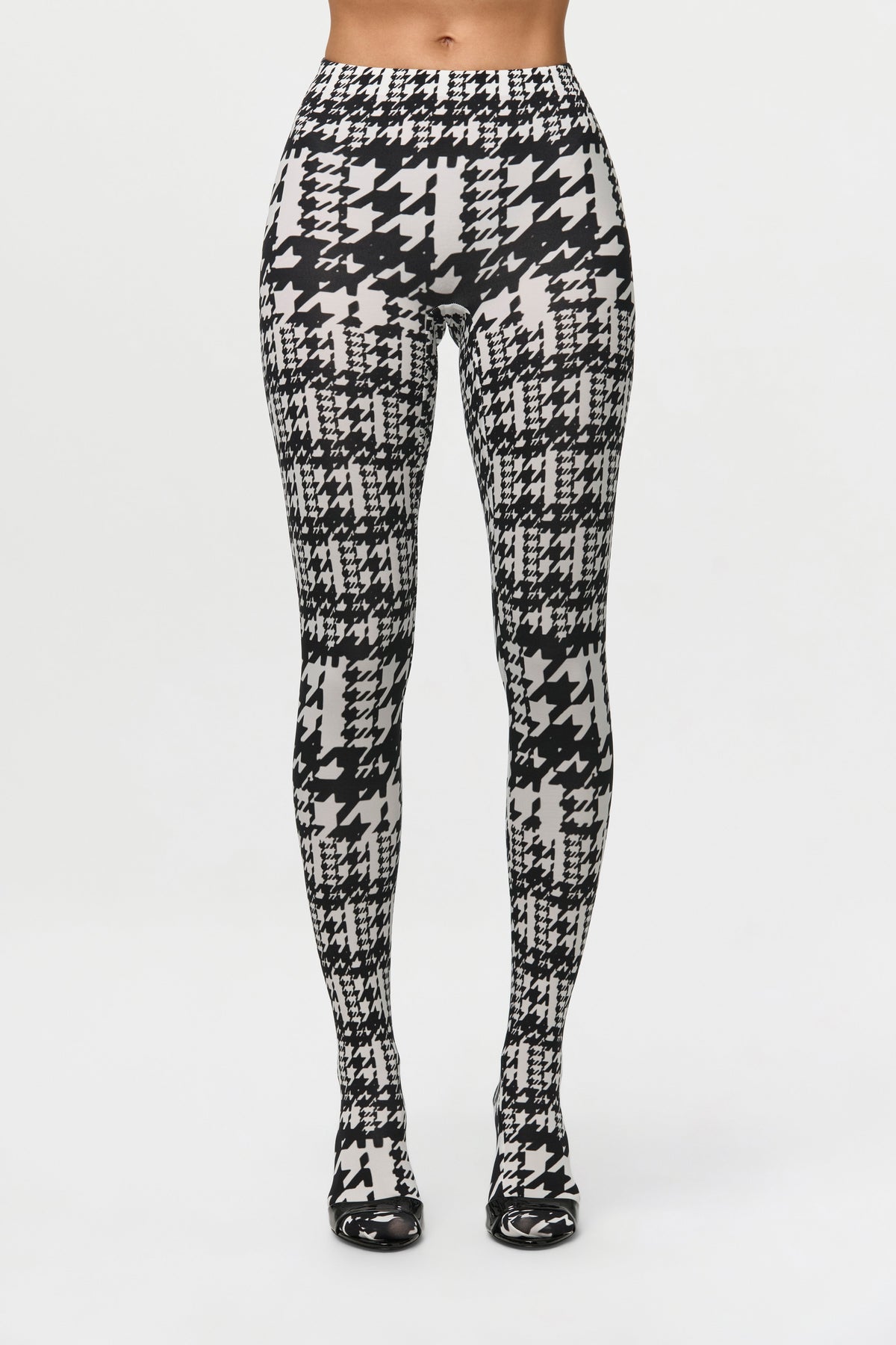 Naked Print Closed Toe Leggings Petite