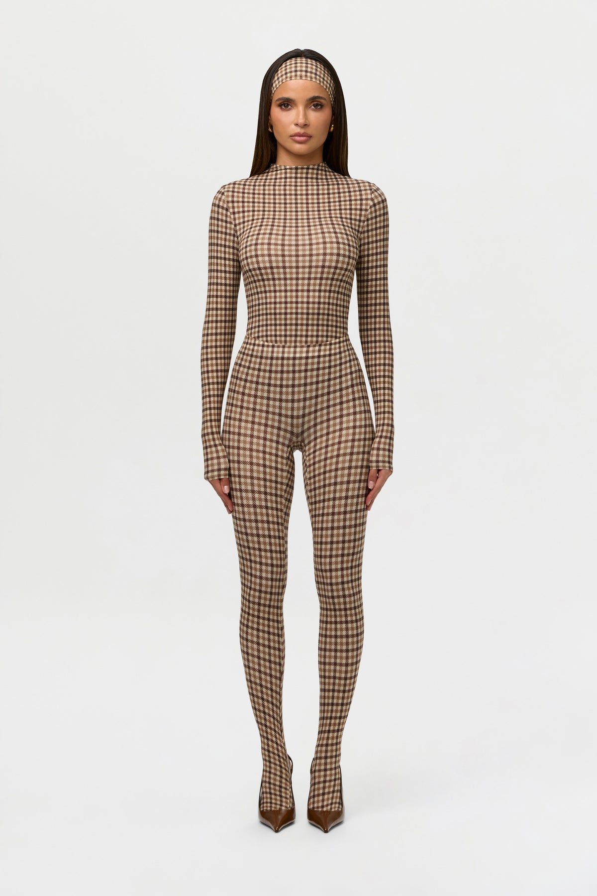 Naked Print Closed Toe Leggings Petite