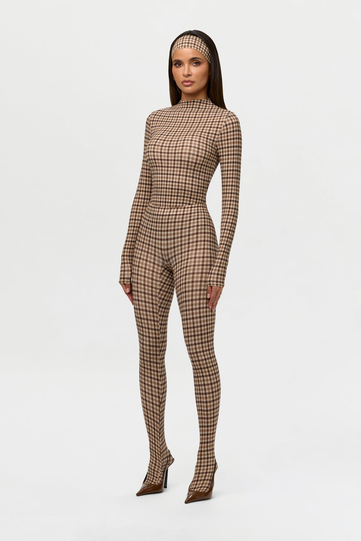 Naked Print Closed Toe Leggings Petite