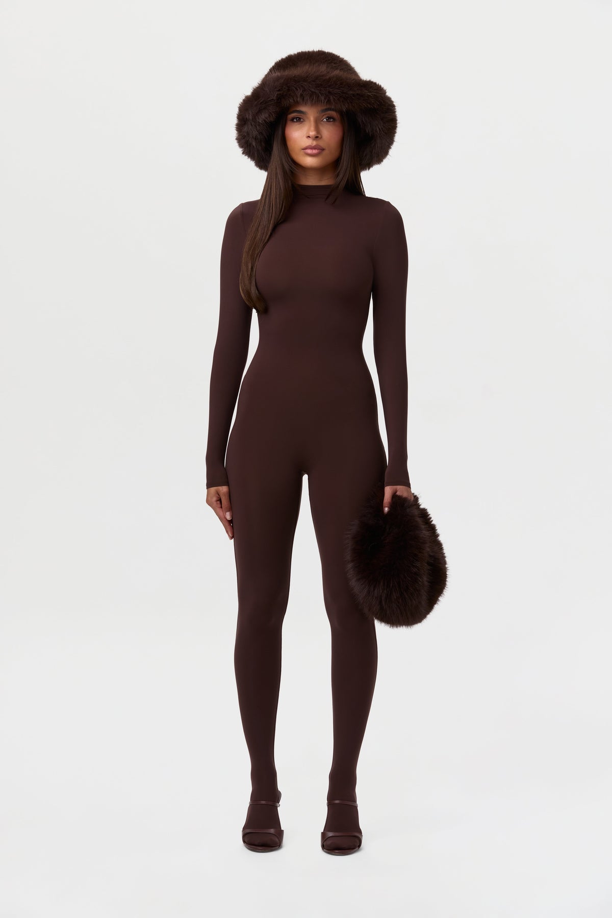 Faux Fur Oversized Bucket Hat