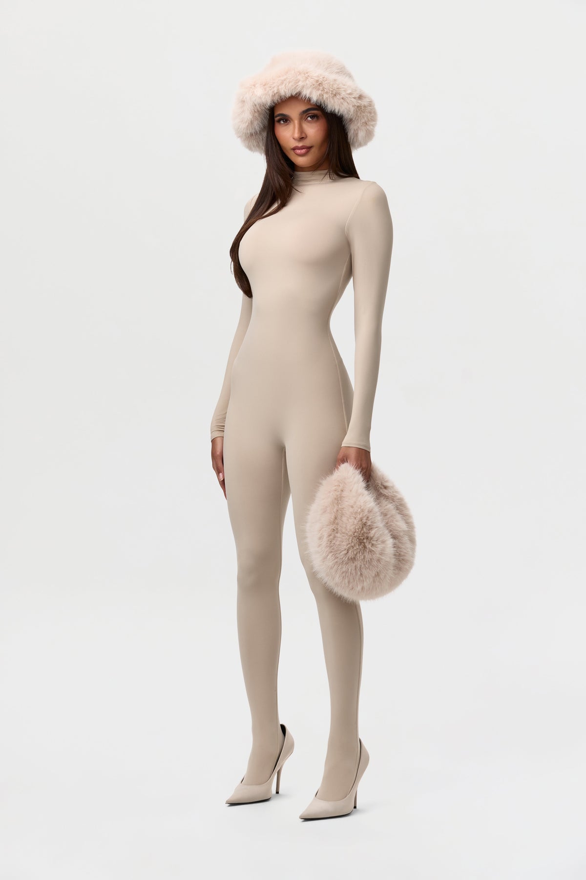 Faux Fur Oversized Bucket Hat