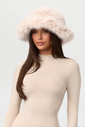 Faux Fur Oversized Bucket Hat