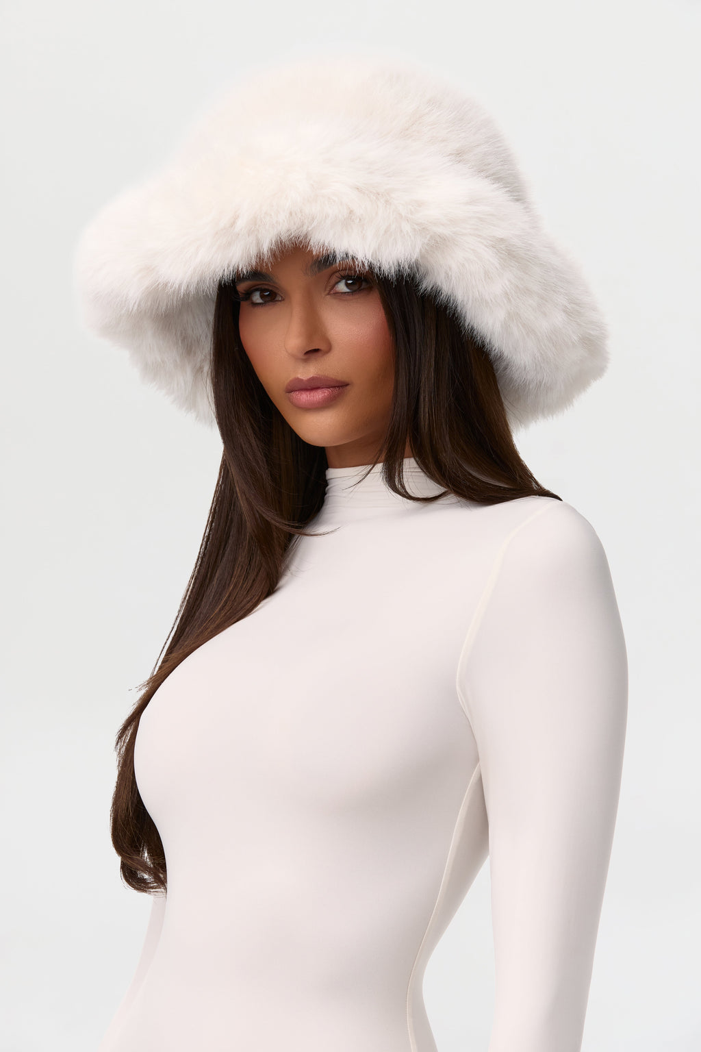 Faux Fur Oversized Bucket Hat