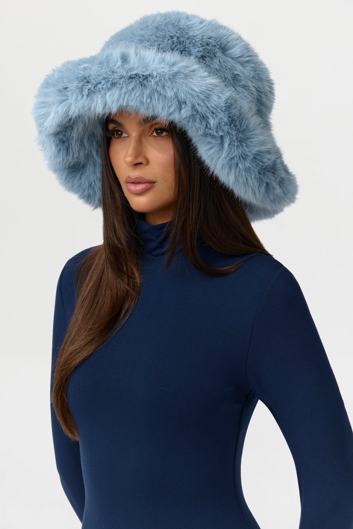 Faux Fur Oversized Bucket Hat