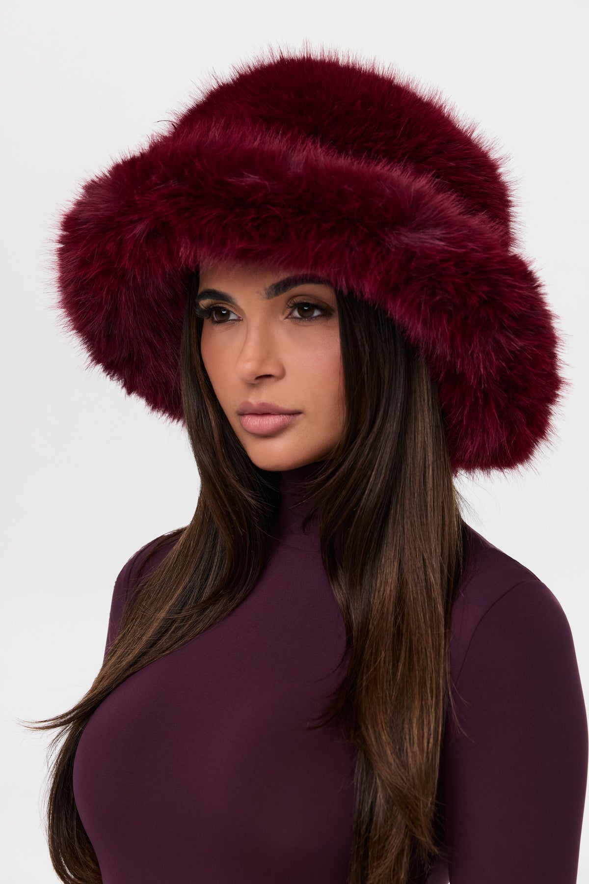 Faux Fur Oversized Bucket Hat