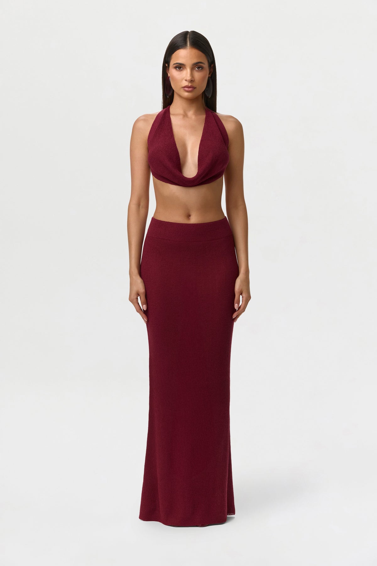 Knit Halter Crop Top