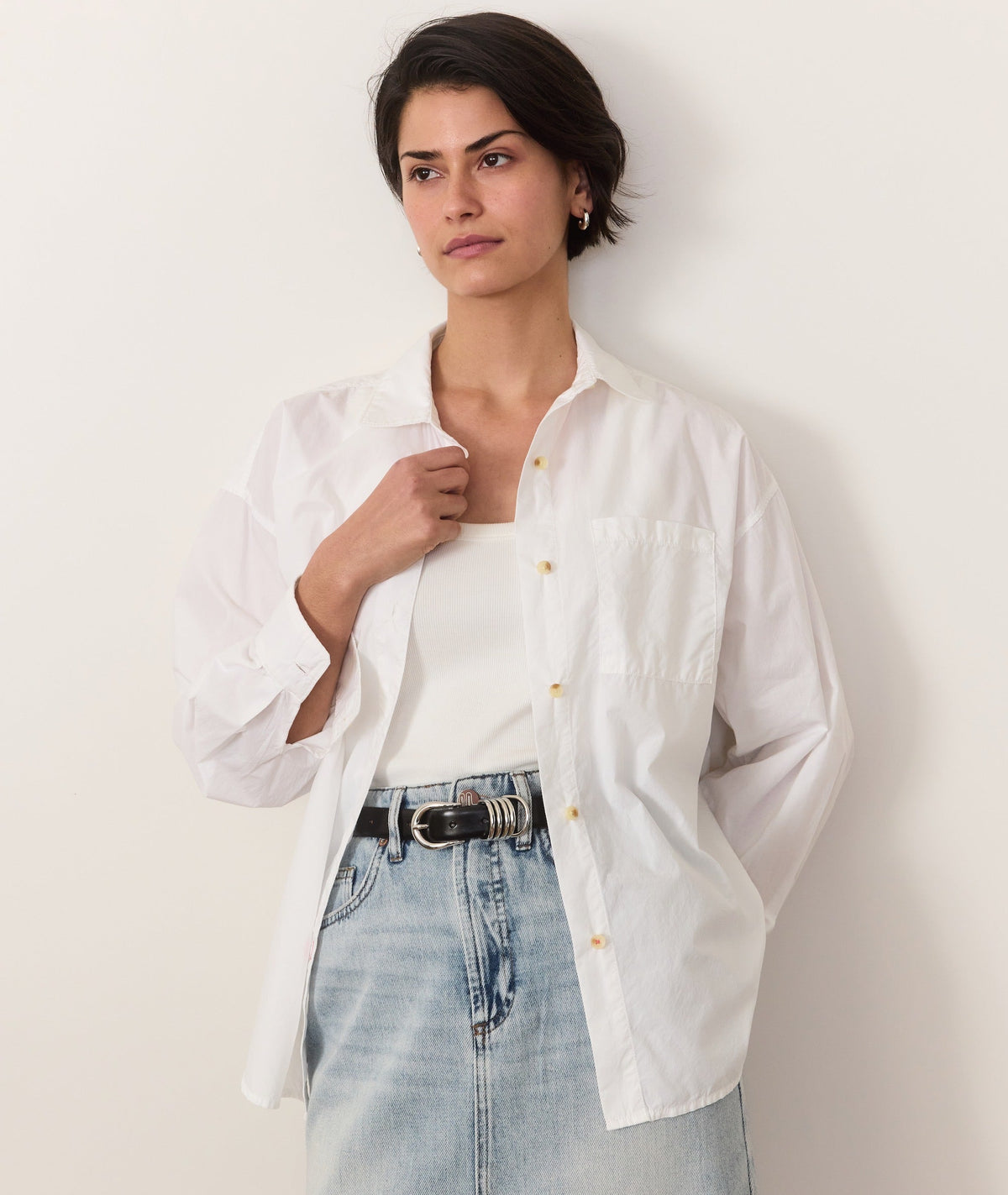 Cali Poplin Oversized Shirt