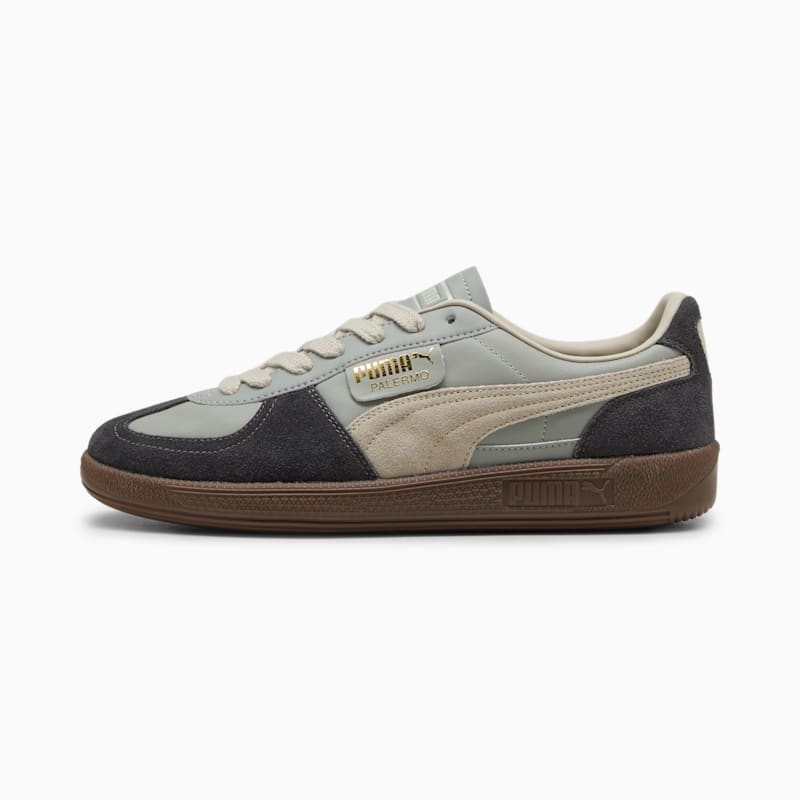 Palermo Leather Sneakers - Smokey Gray-Desert Dust