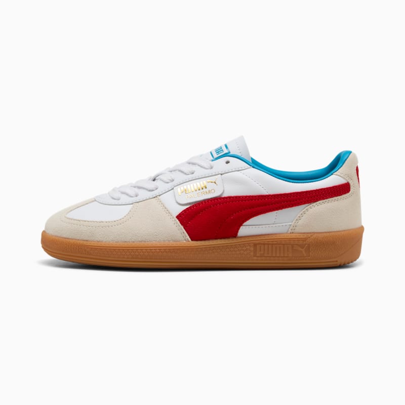 Palermo Leather Sneakers - PUMA White-For All Time Red