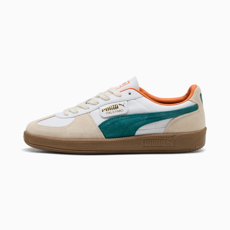 Palermo Leather Sneakers - PUMA White-Emerald Ice-Gum