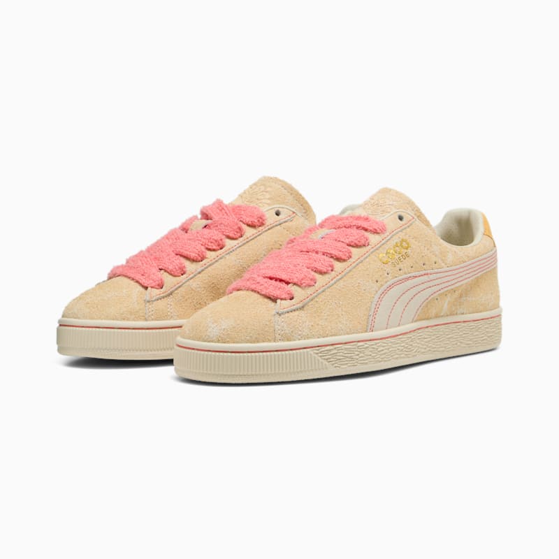 Suede CODA "Echo Points" Flaxen Sneakers