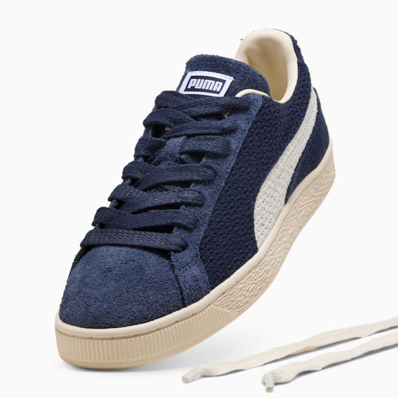 Suede Crochet Sneakers