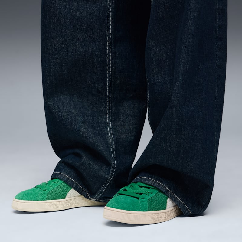 Suede Crochet Sneakers