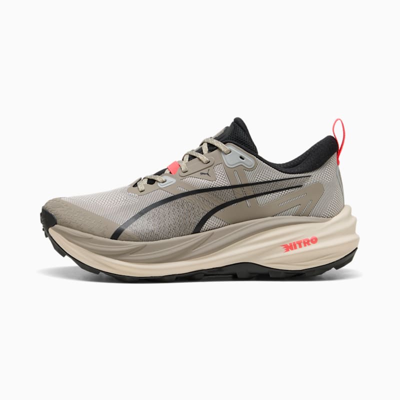 Voyage NITRO™ 4 Men's Trail Running Shoes - Mouse Gray-Ultra Red-Silver Fog