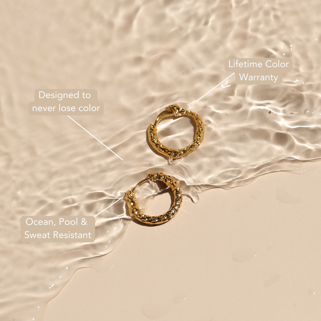 Hammered Hoops Earrings